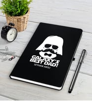 BK Gift Kişiye Özel Galaksinin En İyi Babası Siyah Defter Kalem Seti