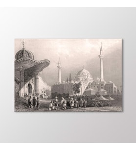 Arty Tablo Beyazıt Camii ve Serasker Kapısı Tablo (Karışık)