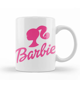 Barbie  Logo  Kupa Bardak Porselen