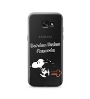 Snoopy Tasarımlı Süper Şeffaf Silikon Telefon Kılıfı Samsung A5 (2015)