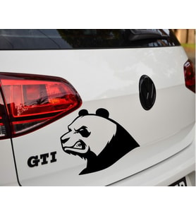 Full Etiket Kızgın Panda Oto Sticker Bagaj Kapağı