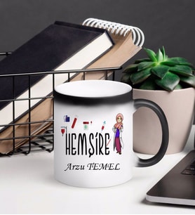 Hemşire Kupa Bardağı Sihirli (Beyaz)