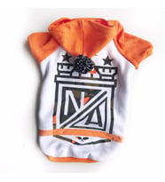 Na Orange Athletique Hoodie Köpek Kıyafet Elbise (Karışık)