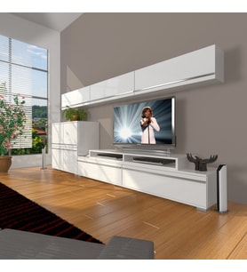 Decoraktiv Ekoflex 8 Mdf Tv Ünitesi Tv Sehpası (Beyaz)
