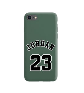 Iphone 8 Air Jordan Tasarımlı Koyu Yeşil Lansman Telefon Kılıfı