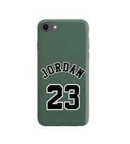 Iphone 8 Air Jordan Tasarımlı Koyu Yeşil Lansman Telefon Kılıfı