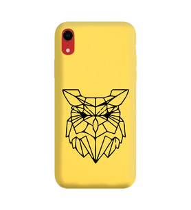 Iphone XR Çizgi Tasarımlı Sarı Lansman Telefon Kılıfı