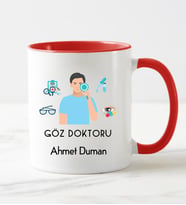 Göz Doktoru Kupa Bardağı Kırmızı