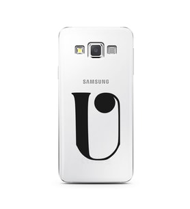 Samsung A3 (2015) Harf Tasarımlı Telefon Kılıfı U-Harfi 
