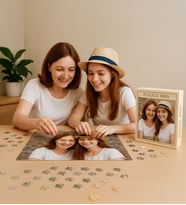 BK Gift Kişiye Özel Fotoğraflı 1000 Parça Puzzle 48 x 68 cm, Özel Kutulu