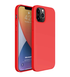 Microsonic Apple iPhone 12 Pro Kılıf Groovy Soft Kırmızı