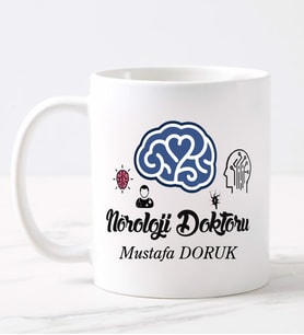 Noroloji Doktor  Kupa (Beyaz)