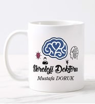 Noroloji Doktor  Kupa (Beyaz)