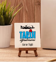Tarih Öğretmenine Hediye Taş Dekor