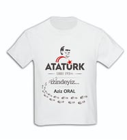 Kişiye Özel 10 Kasım Tasarımlı Erkek Tişört