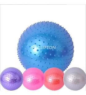 Clifton Dikenli Yoga Pilates Aeorobik Jimnastik Topu 65 cm Pembe+ Pompa