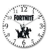 Fortnite  Duvar Saati  Bombeli  Gercek Cam