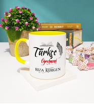 Türkçe Öğretmeni Kupa Bardak Sarı