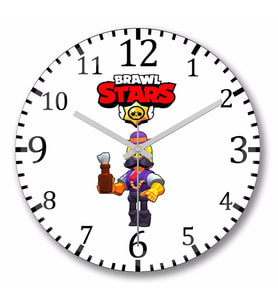Gold Barley Brawl Stars Duvar Saati Bombeli Gercek Cam