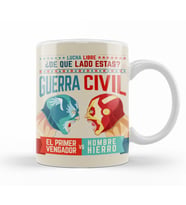 Lucha  Libre Cap  Ve Iron Man Kupa Bardak Porselen