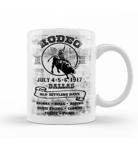 Rodeo Dallas Kupa Bardak Porselen