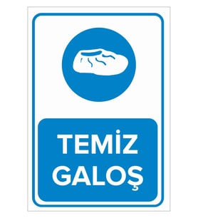 MIGNATIS - Temiz Galoş Levhası - Sac Malzeme 25x35cm