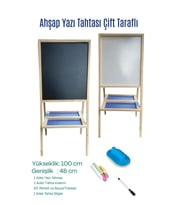 Çift Taraflı Ahşap Yazı Tahtası No:4 Eco