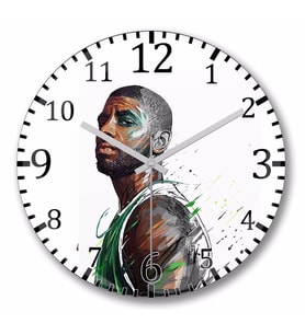 Kyrie Irving  Duvar  Saati  Bombeli Gercek    Cam