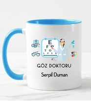 Göz Doktoru Kupa Bardağı Mavi