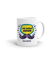 En Baba Adam İsme Özel Kupa (Beyaz)