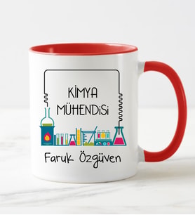 Kimya Mühendisi Kupa Bardağı Kırmızı