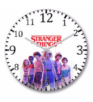 Stranger Things     Duvar    Saati  Bombeli Gercek Cam