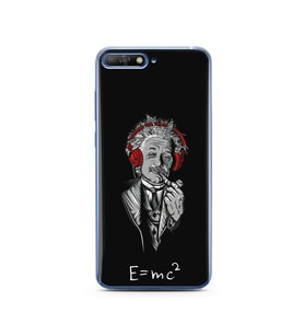 Einstein Tasarım Süper Şeffaf Silikon Telefon Kılıfı Huawei Y6 2018