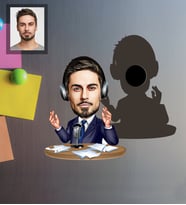 Kişiye Özel Spiker Karikatürlü Ahşap Magnet Bay-1