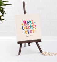 BK Gift Kişiye Özel En İyi Öğretmen Şovaleli Doğal Taş-12 (Beyaz)