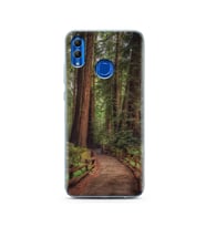 Orman Yol Tasarımlı Süper Şeffaf Silikon Telefon Kılıfı Huawei Honor 10 Lite