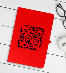 BK Gift Kişiye Özel İsimli Kırmızı Defter - 10
