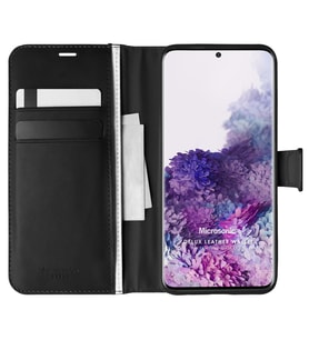 Microsonic Samsung Galaxy S20 Kılıf Delux Leather Wallet Siyah