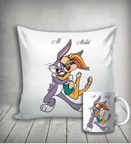 Kişiye Özel Buggs Buny Yastık & Kupa