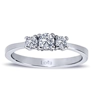 Lova 0,35 Karat Pırlanta Tria Yüzük - 1030131