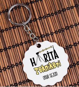 Harita Teknikeri Anahtarlık