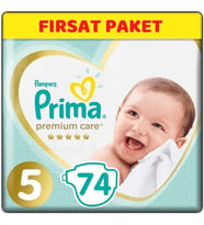Prima Premium Care Bebek Bezi Beden:5 (11-16) Junior 74 Adet Fırsat Pk