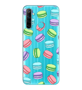 Macaron Tasarımlı Süper Şeffaf Silikon Telefon Kılıfı Oppo Realmi 6i