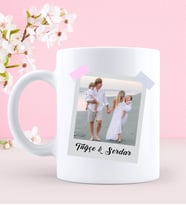 BK Gift Kişiye Özel İsimli Fotoğraflı Beyaz Kupa Bardak-99
