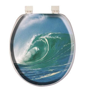 Softy Classic Desenli Yumuşak Klozet Kapağı Beyaz