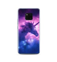 Unicorn Tasarımlı Süper Şeffaf Silikon Telefon Kılıfı Huawei Mate 20 Pro
