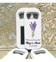Uzun Açacaklı Hediyelik Magnet - Lavanta Tasarım - Düğün, Nişan, Söz, Nikah Hatırası