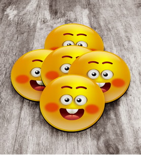 Emoji Ahşap Rozet (5 Adet) 3