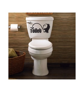 Sevimli Penguen klozet Kapak Banyo Wc Sticker