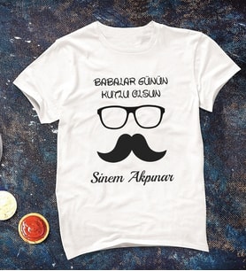 Babalar Günü Tişörtü Kişiye Özel